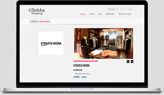 Cordoba Shopping - Web Mobile